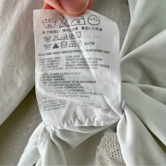 PRADA Red Tab Nylon Turtleneck with Zipper Pocket in White Size S - Picture 8 of 8